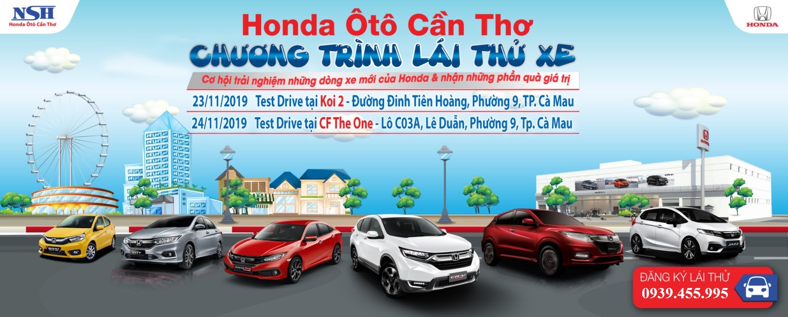 Chương Trình Lái Thử Xe Cùng Honda Ôtô Cần Thơ