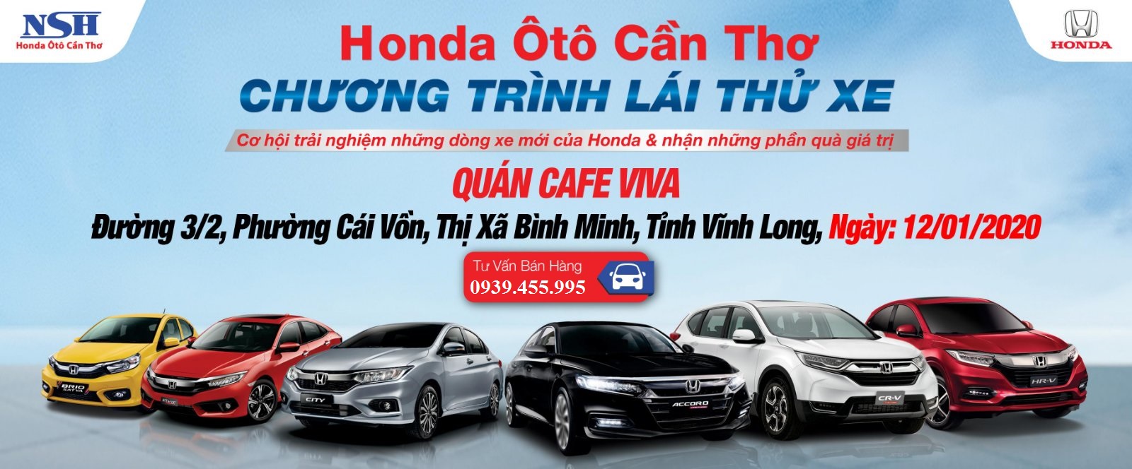 Chương Trình Lái Thử Xe Cùng Honda Ôtô Cần Thơ