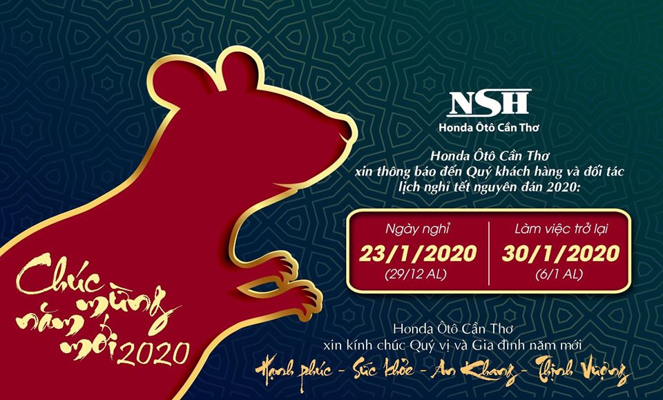 THÔNG BÁO NGHỈ TẾT NGUYÊN ĐÁN 2020