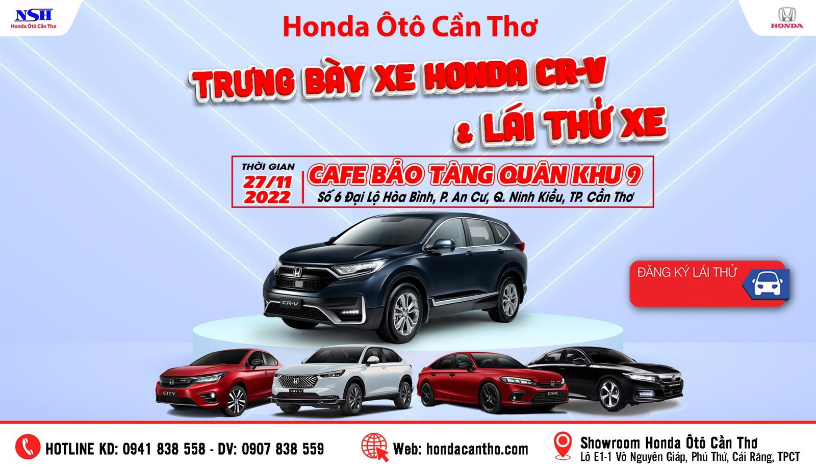 CHƯƠNG TRÌNH TRƯNG BÀY VÀ LÁI THỬ TẠI NINH KIỀU